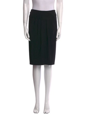 Vivienne Tam Leather Trim Embellishment Knee-Length Skirt