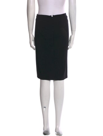 Vivienne Tam Leather Trim Embellishment Knee-Length Skirt