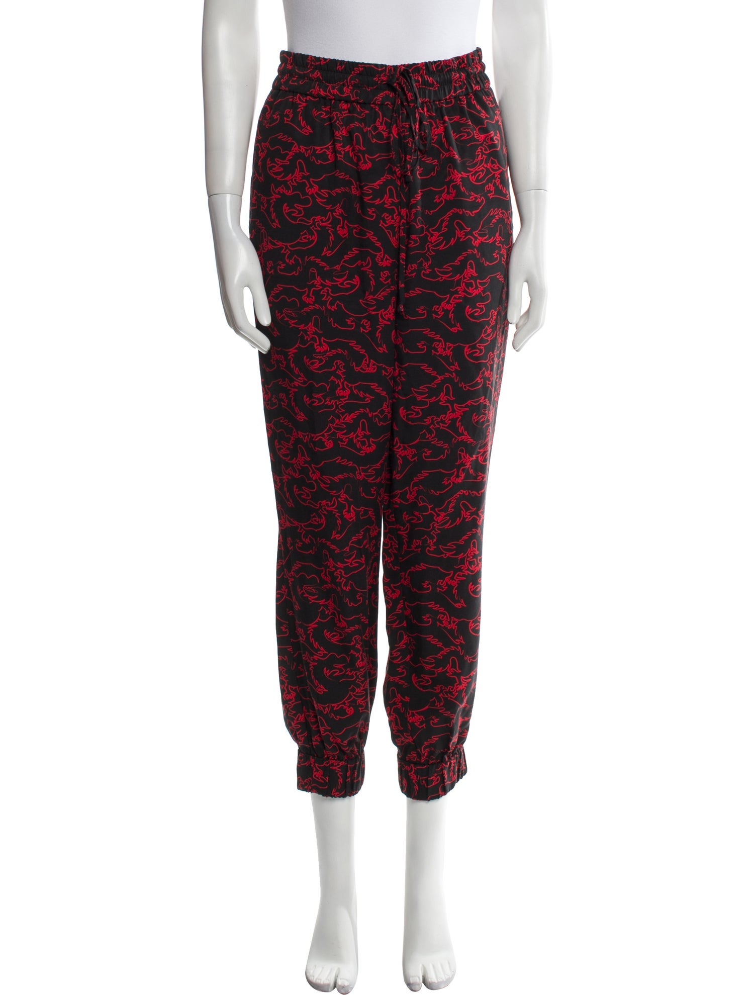 Vivienne Tam Printed Skinny Leg Pants