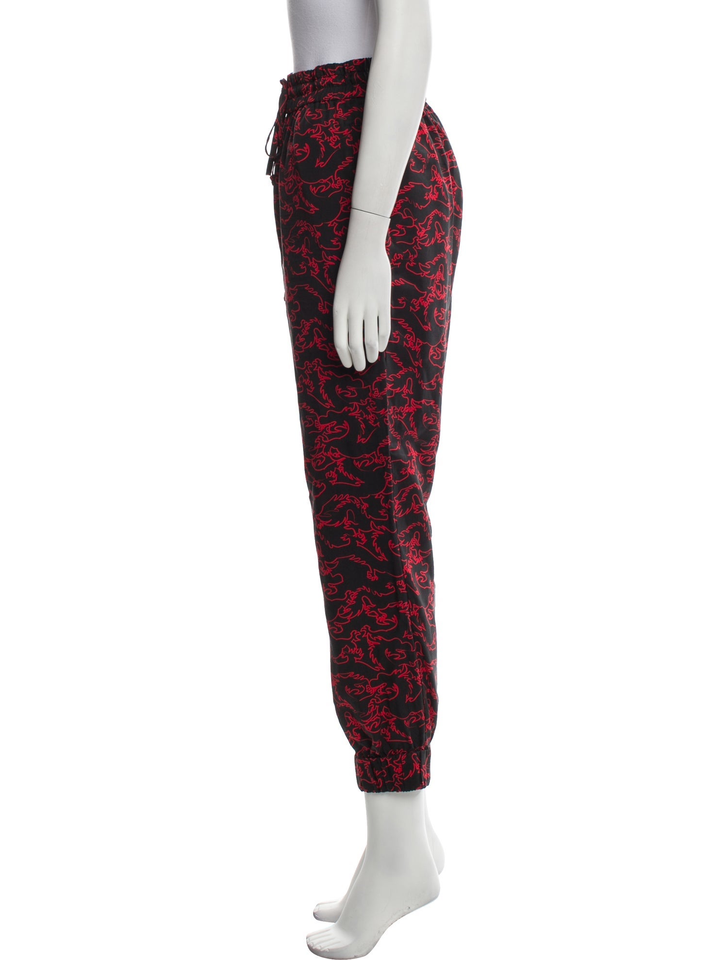 Vivienne Tam Printed Skinny Leg Pants