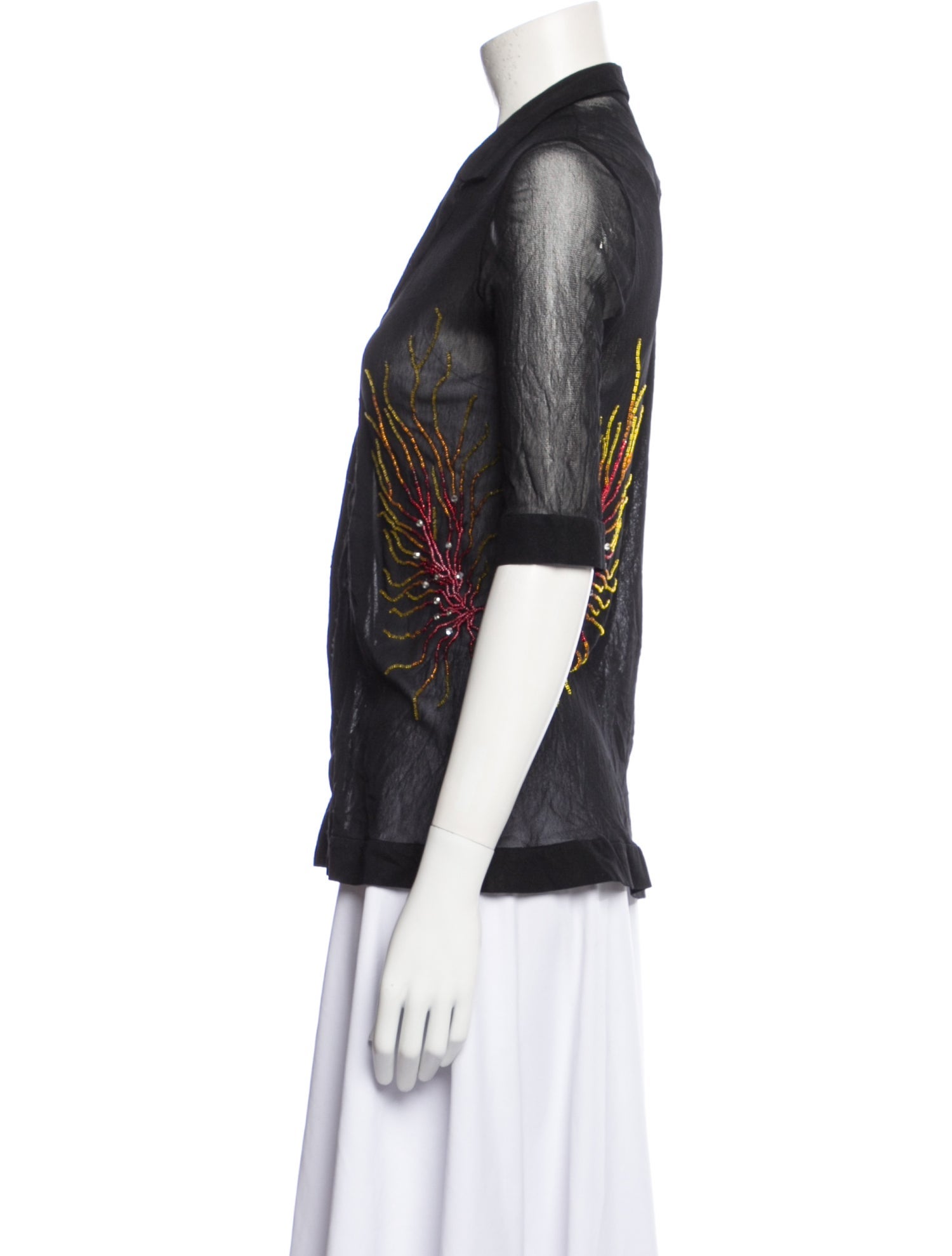 Vivienne Tam Vintage 1990's Button-Up Top