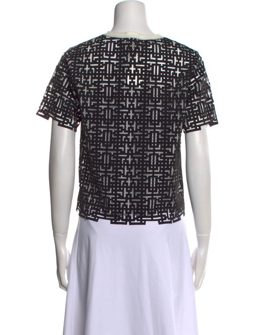 Vivienne Tam Nylon Patterned Crop Top