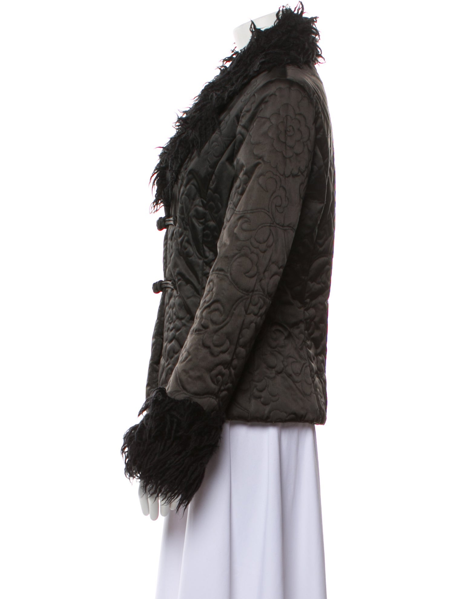 Vivienne Tam Vintage 1990's Faux Fur Jacket