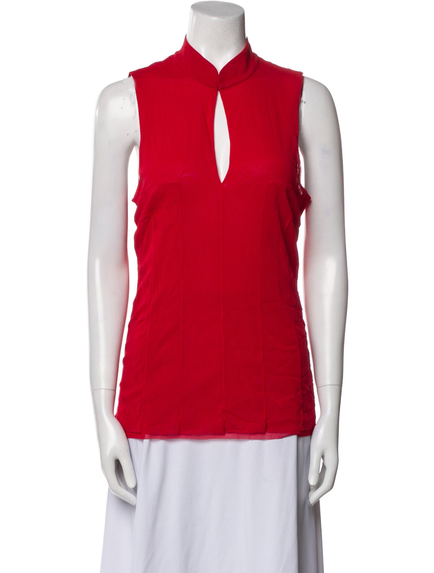 Vivienne Tam Vintage V-Neck Top