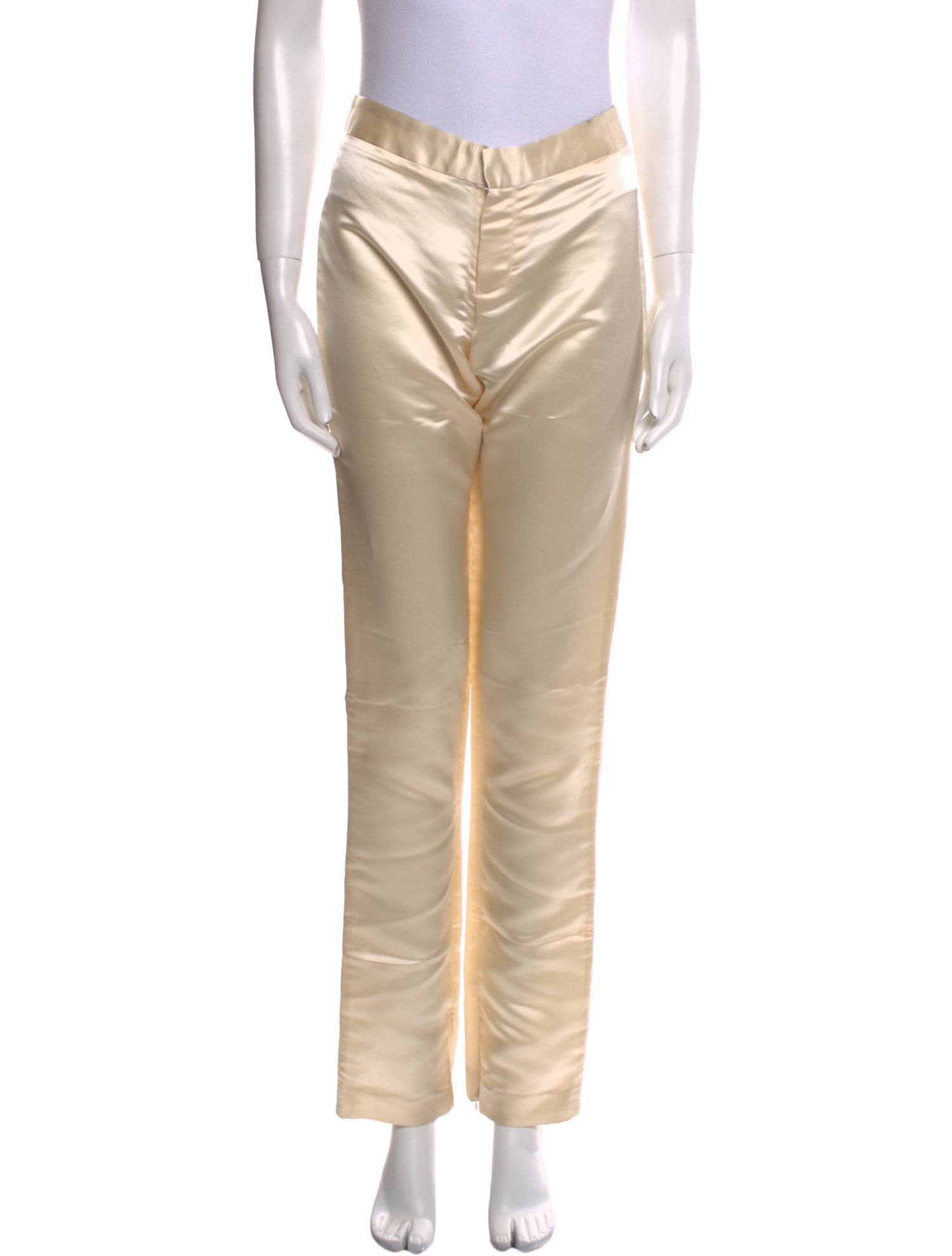 Vivienne Tam Silk Straight Leg Pants