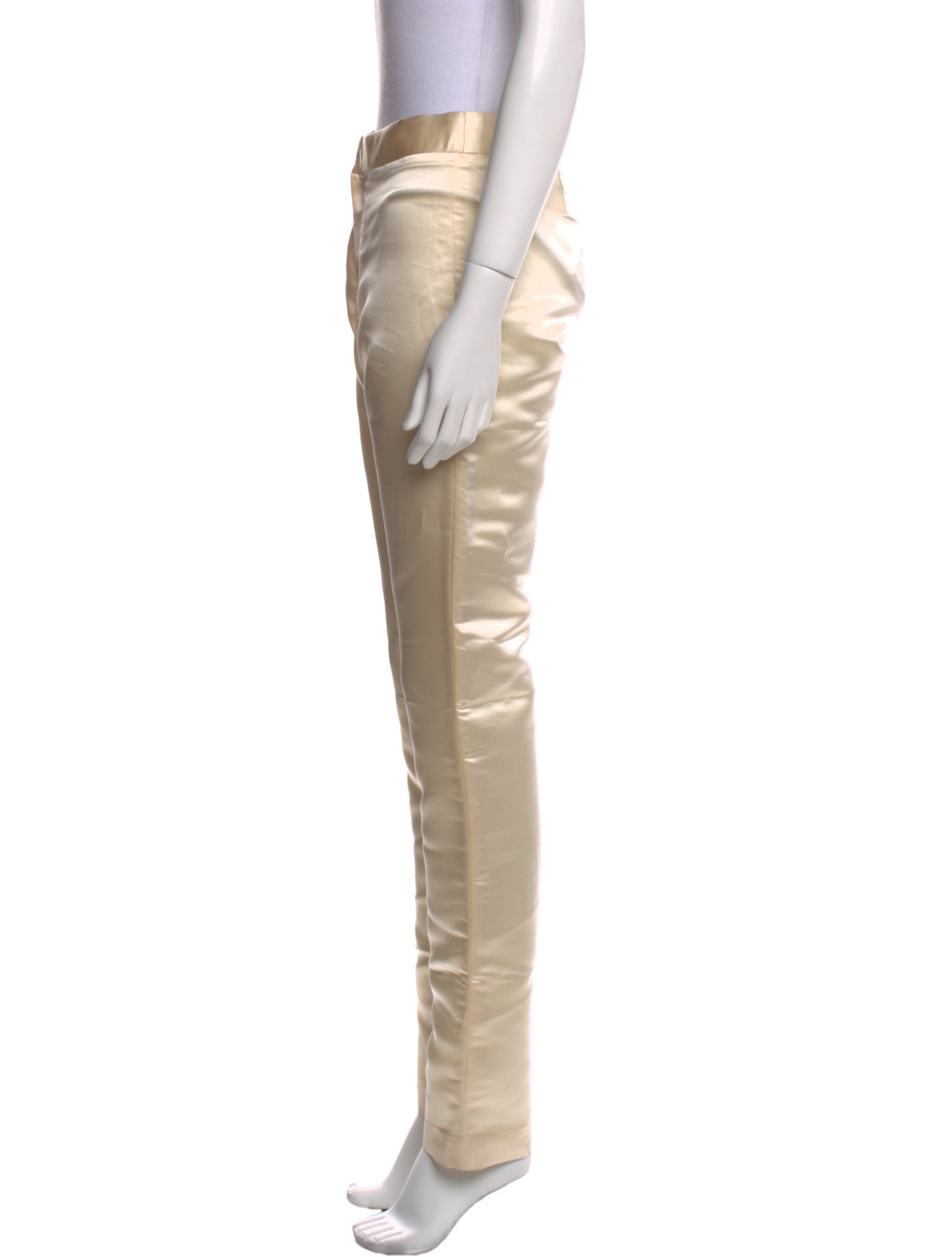 Vivienne Tam Silk Straight Leg Pants