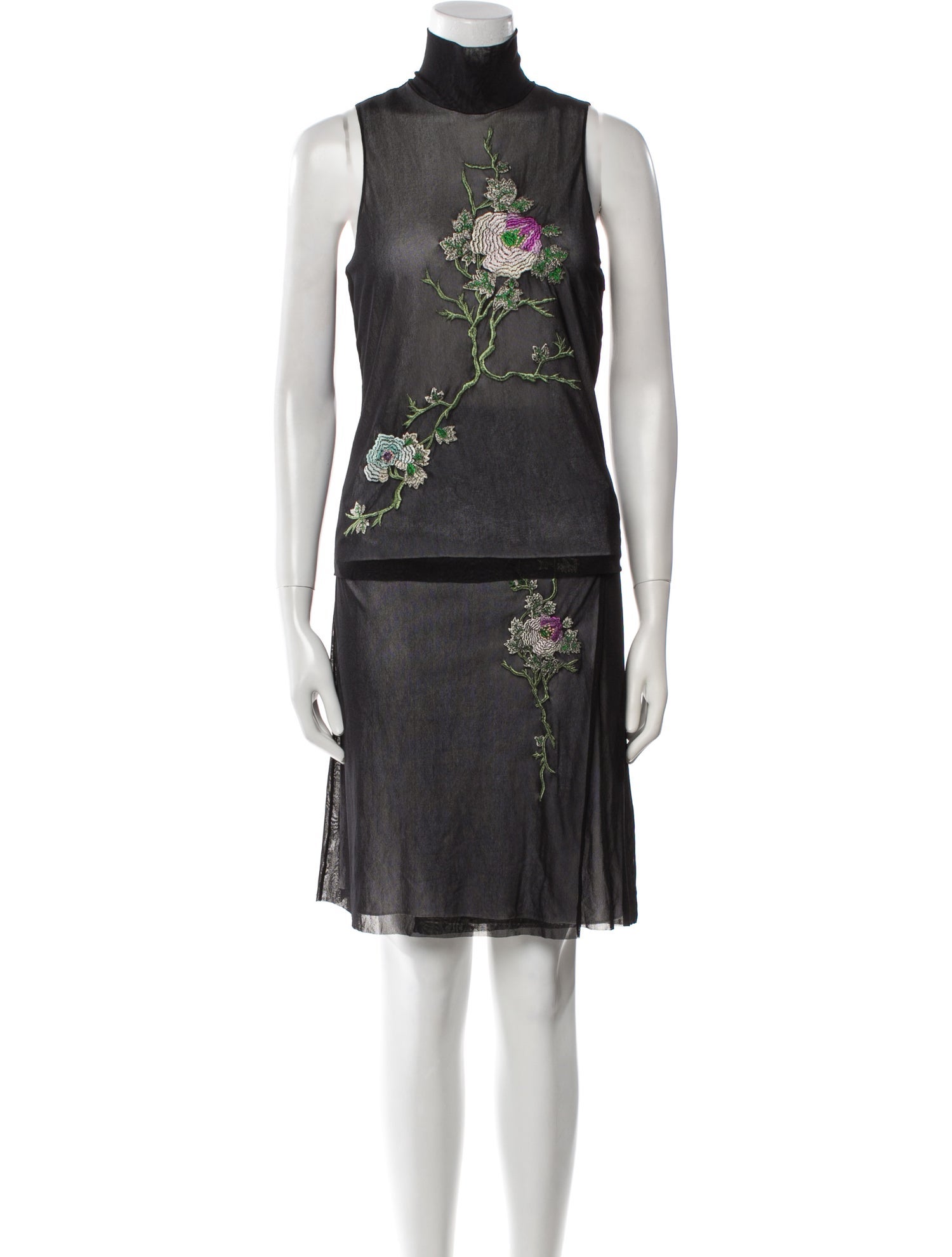 Vivienne Tam Vintage 1998 Skirt Set