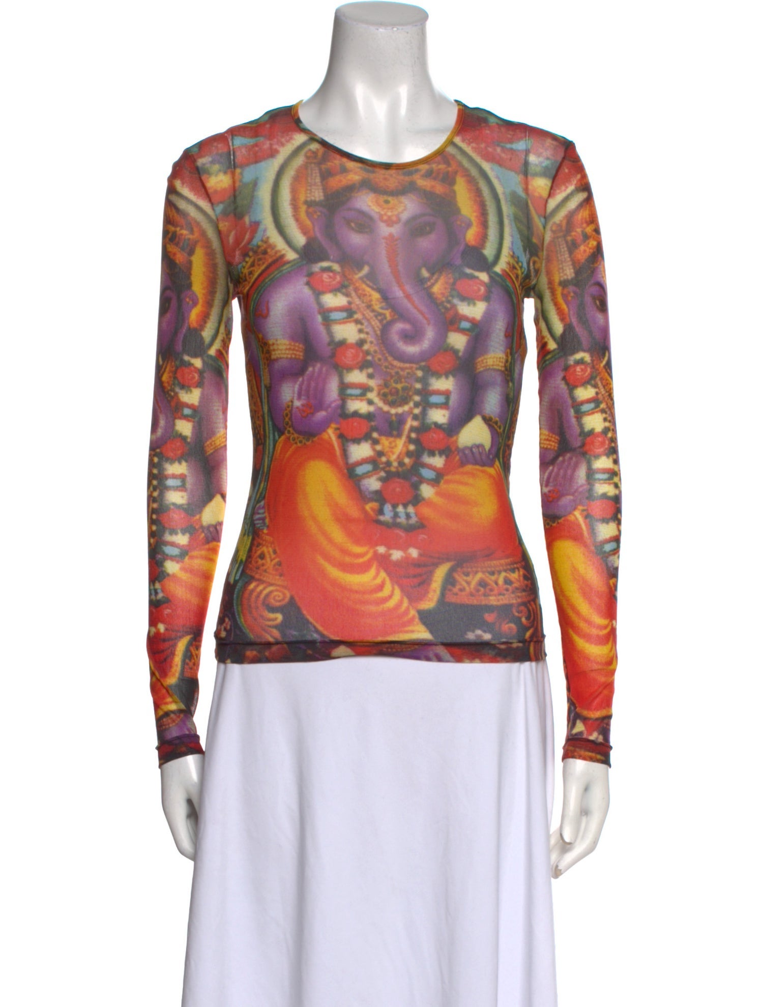 Vivienne Tam Nylon Printed Top