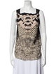 Vivienne Tam Printed Square Neckline Top