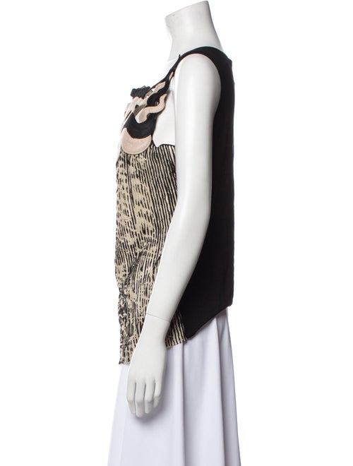 Vivienne Tam Printed Square Neckline Top