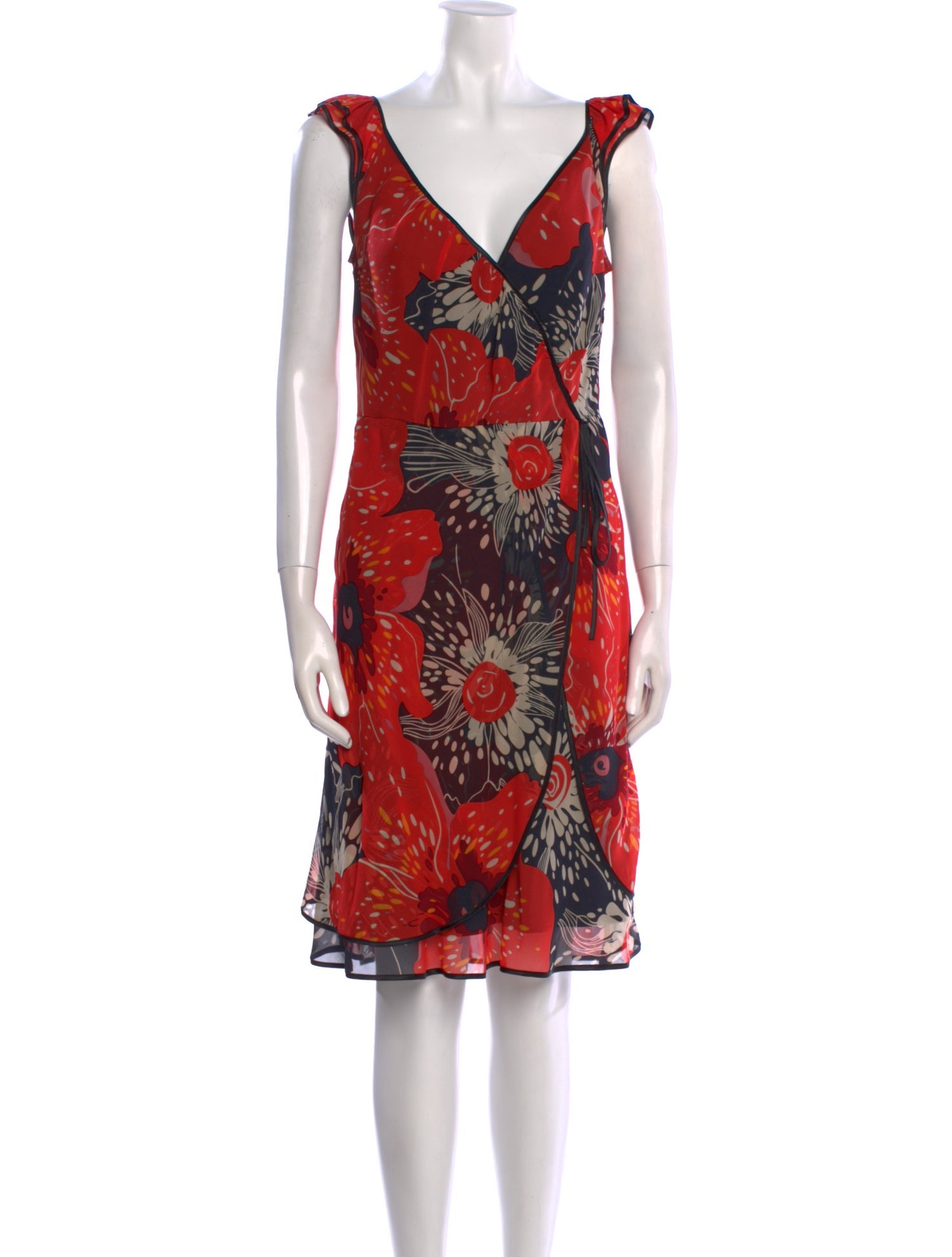 Vivienne Tam Silk Knee-Length Dress