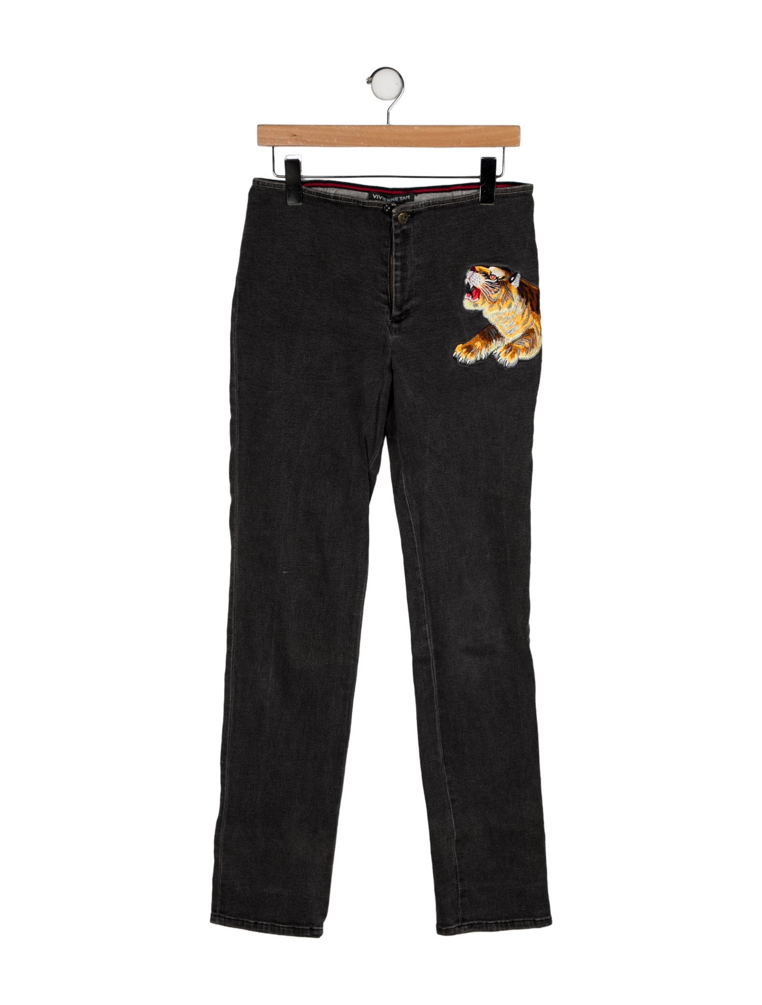 Vivienne Tam Mid-Rise Straight Leg Jeans