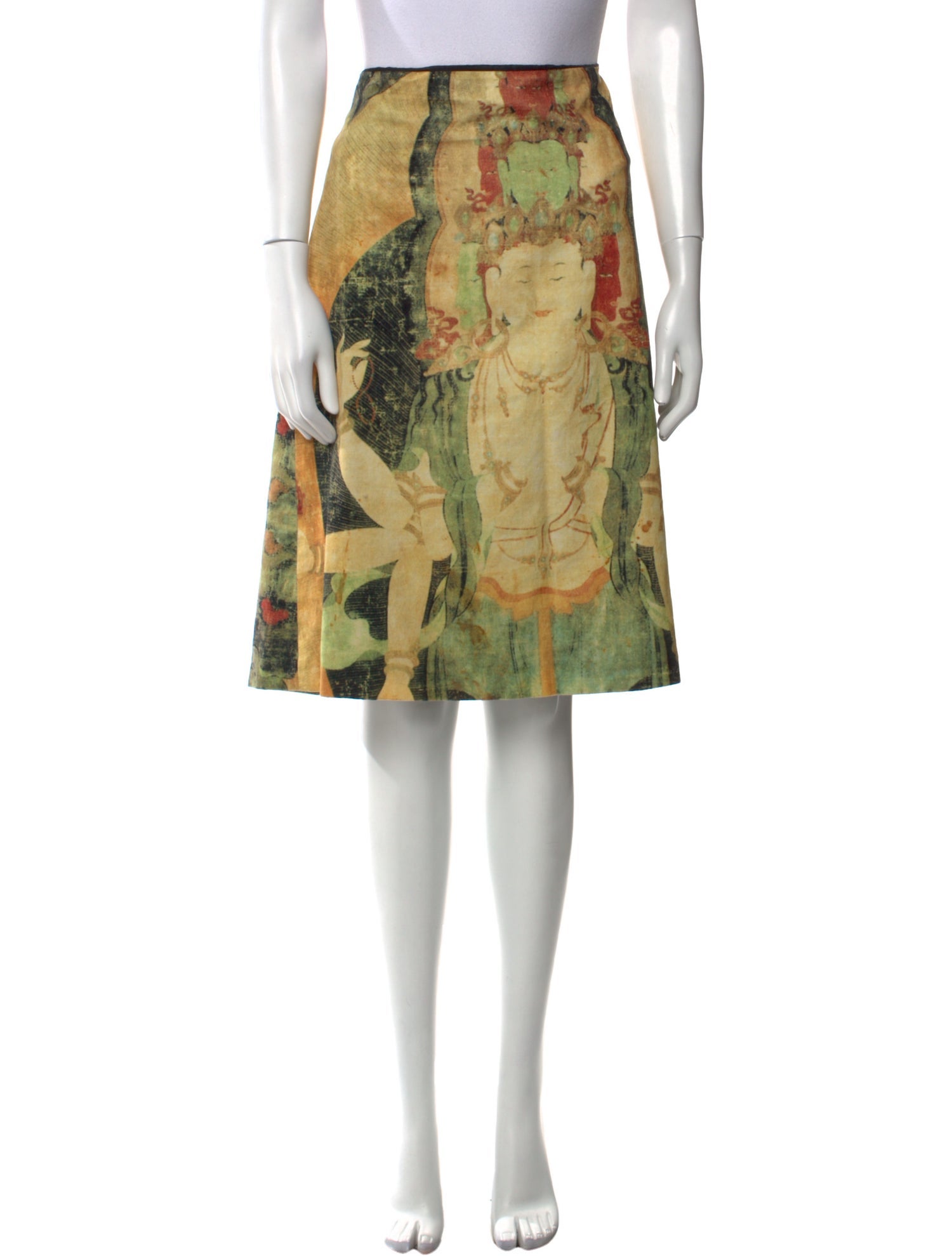 Vivienne Tam Vintage Knee-Length Skirt