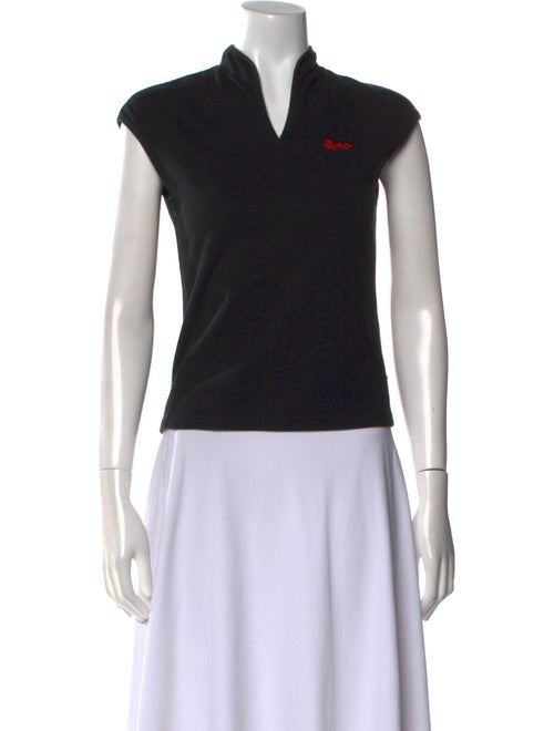 Vivienne Tam V-Neck Short Sleeve Top