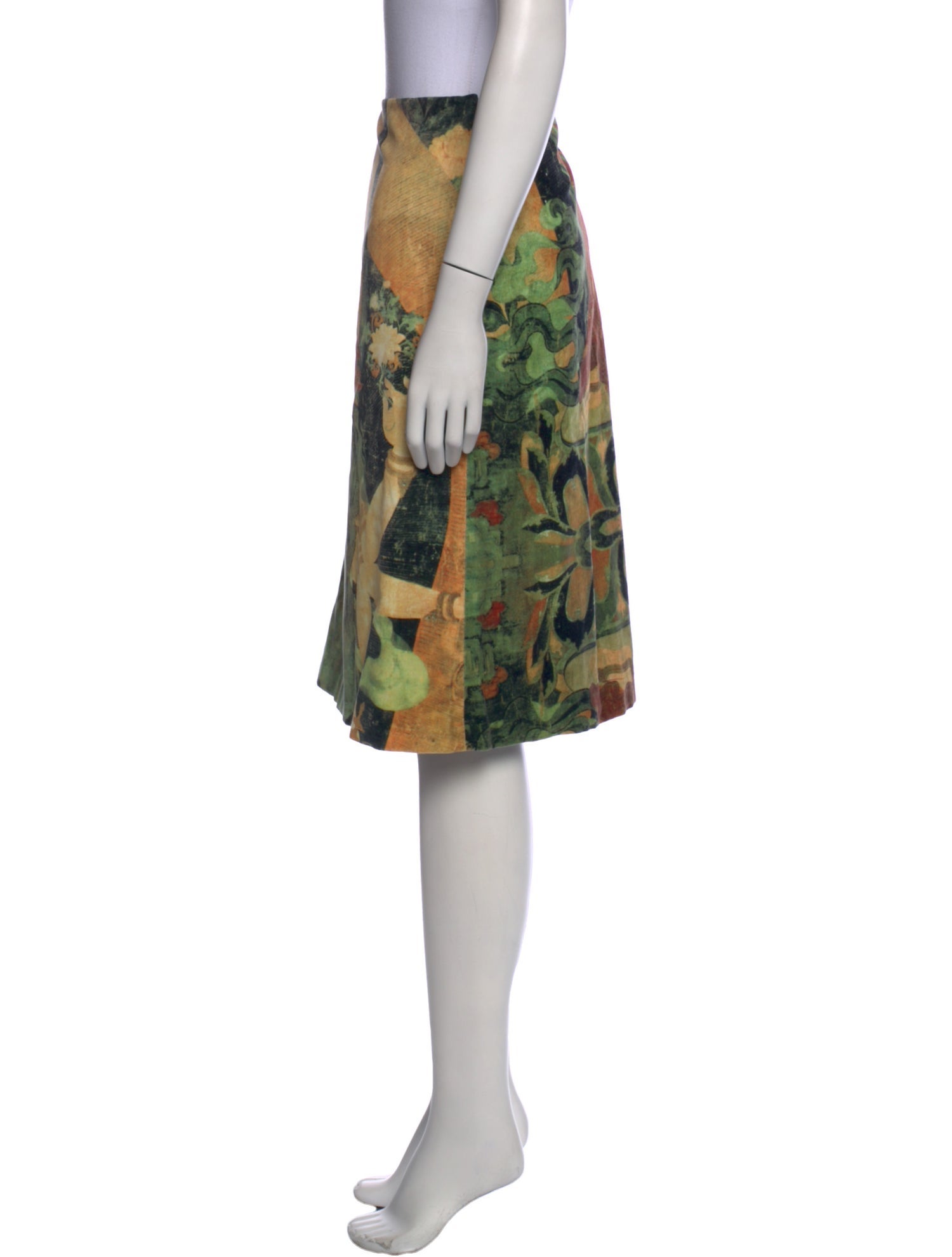 Vivienne Tam Vintage Knee-Length Skirt