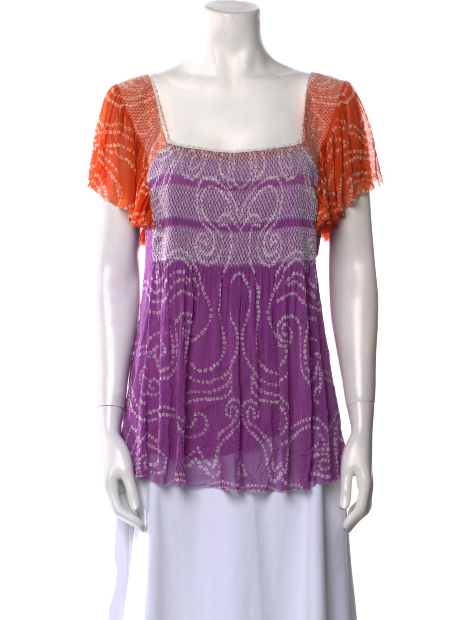 Vivienne Tam Silk Printed Blouse