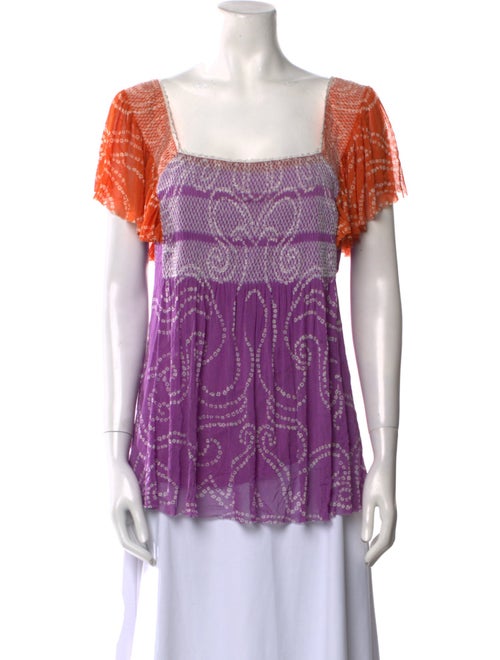 Vivienne Tam Silk Printed Blouse