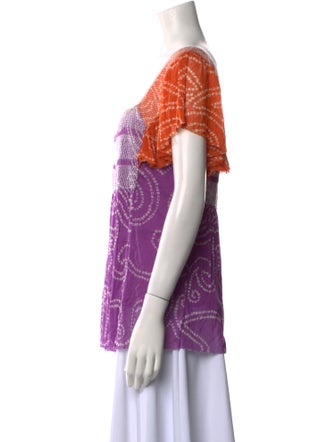 Vivienne Tam Silk Printed Blouse