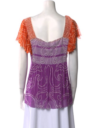 Vivienne Tam Silk Printed Blouse