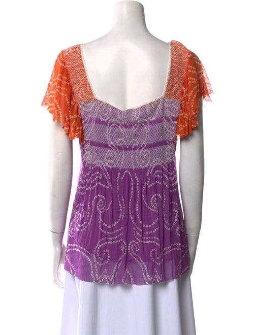 Vivienne Tam Silk Printed Blouse