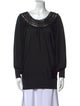 Vivienne Tam Silk Scoop Neck Top