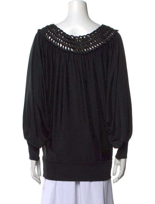 Vivienne Tam Silk Scoop Neck Top