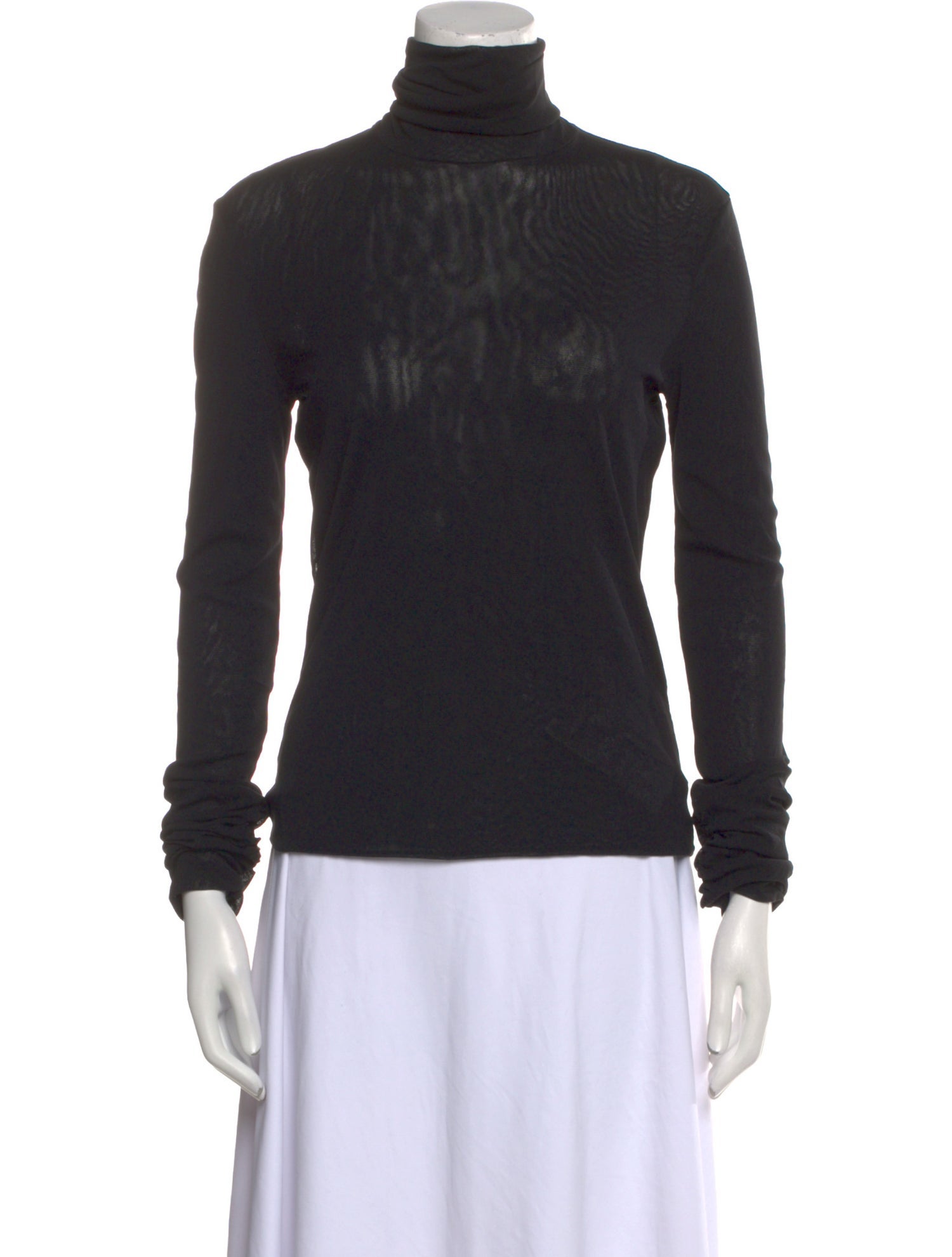 Vivienne Tam Nylon Turtleneck Top