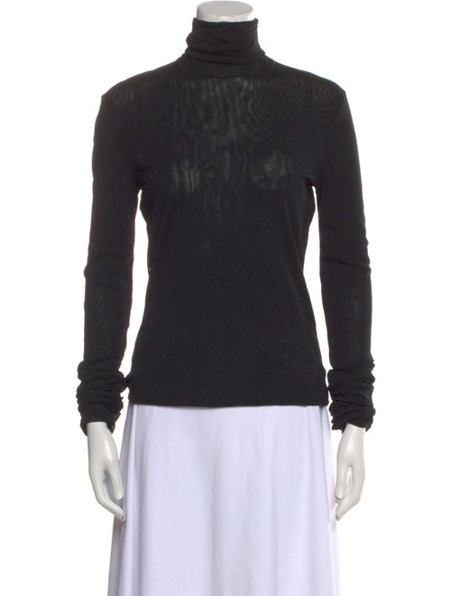 Vivienne Tam Nylon Turtleneck Top