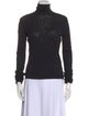 Vivienne Tam Nylon Turtleneck Top