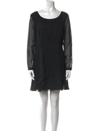 Vivienne Tam Bateau Neckline Mini Dress