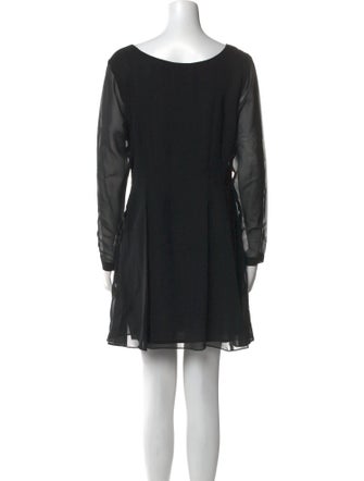 Vivienne Tam Bateau Neckline Mini Dress