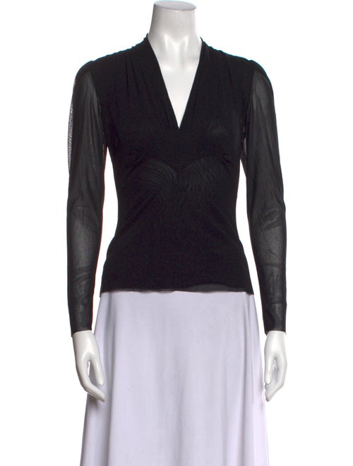 Vivienne Tam Late 2000's - Early 2010's V-Neck Top