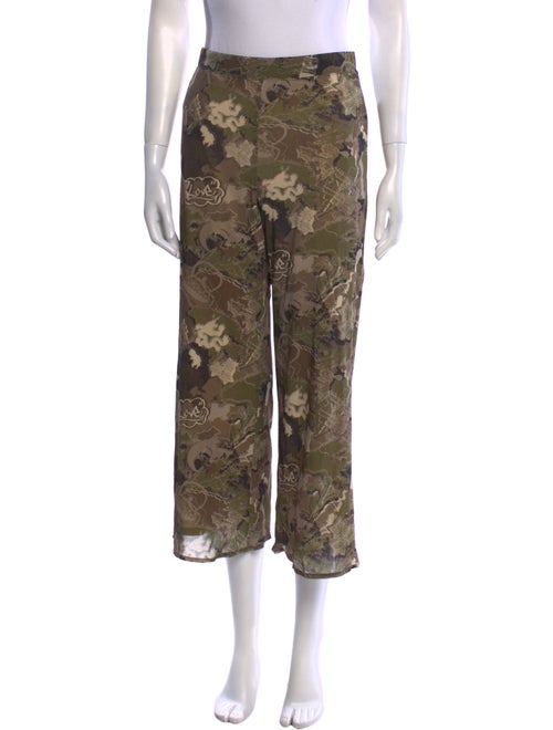 Vivienne Tam Floral Print Wide Leg Pants