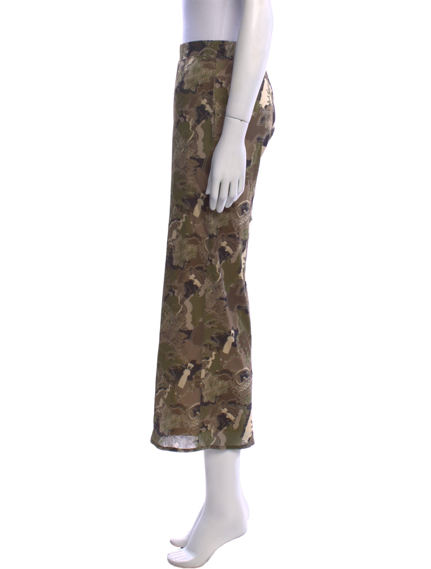 Vivienne Tam Floral Print Wide Leg Pants