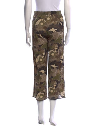Vivienne Tam Floral Print Wide Leg Pants