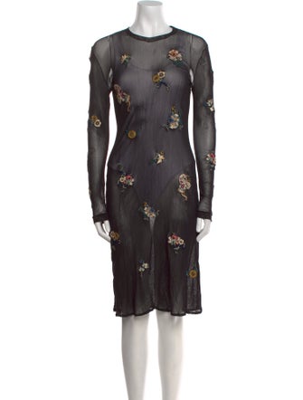 Vivienne Tam Nylon Knee-Length Dress