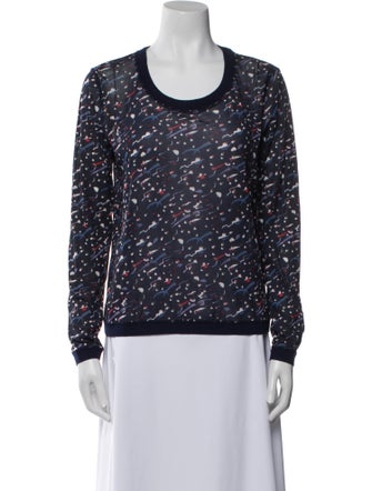 Vivienne Tam Printed Scoop Neck Sweatshirt