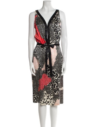 Vivienne Tam Silk Knee-Length Dress