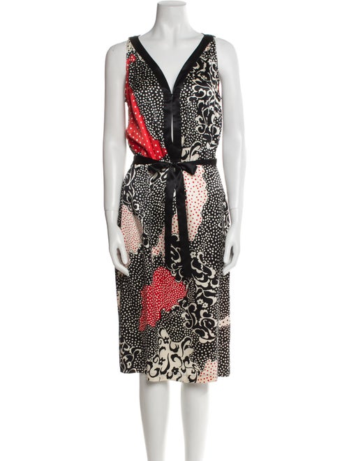 Vivienne Tam Silk Knee-Length Dress