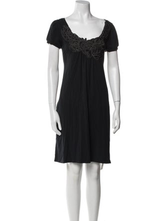 Vivienne Tam Embroidered Accent Nightgown