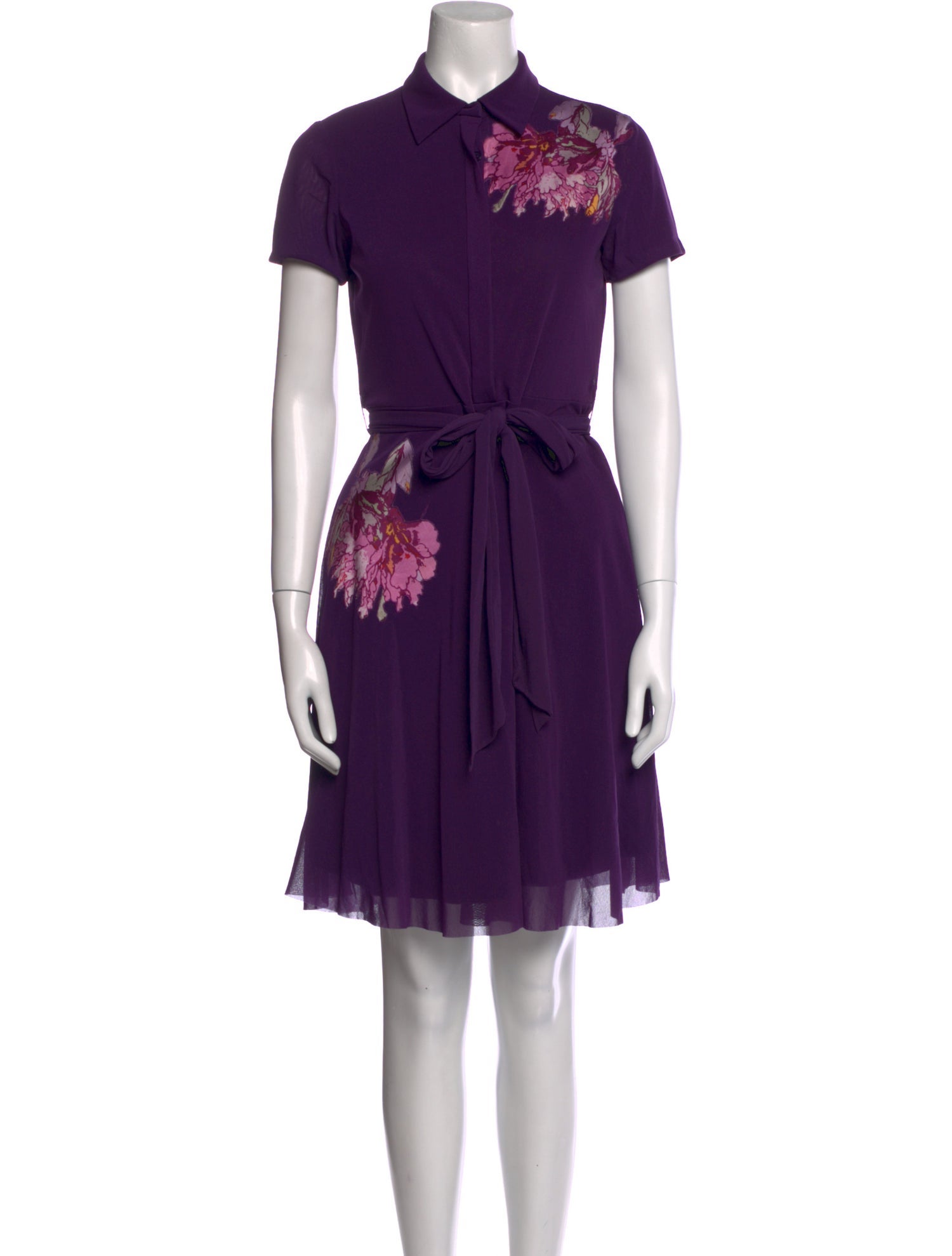Vivienne Tam Floral Print Mini Dress