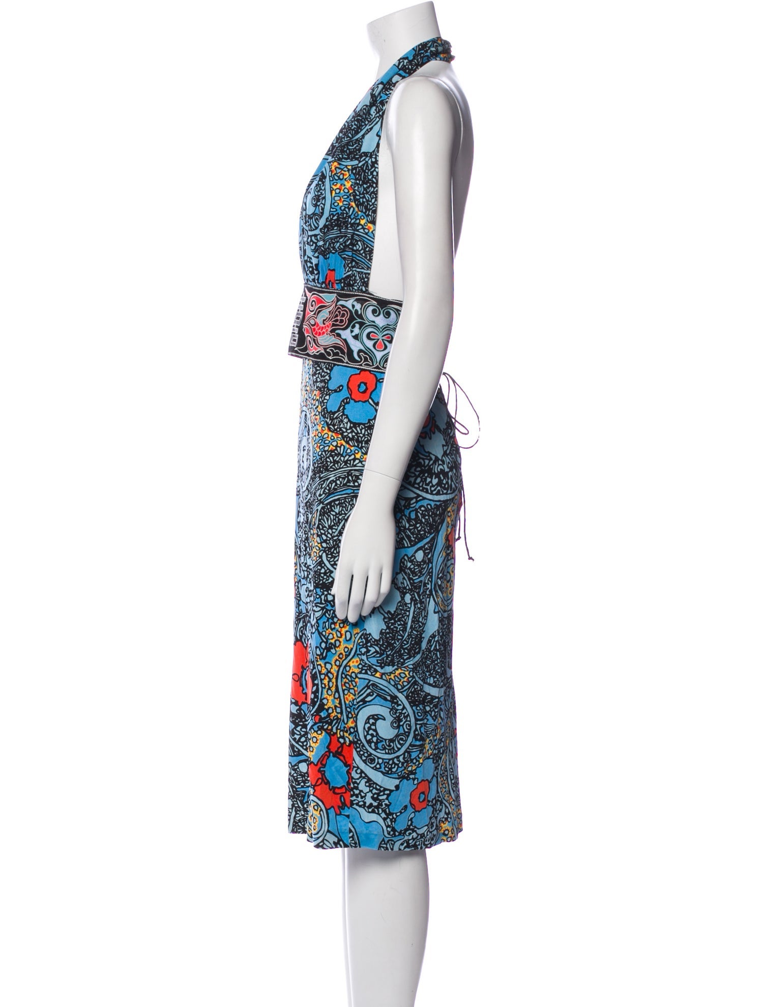 Vivienne Tam Silk Midi Length Dress