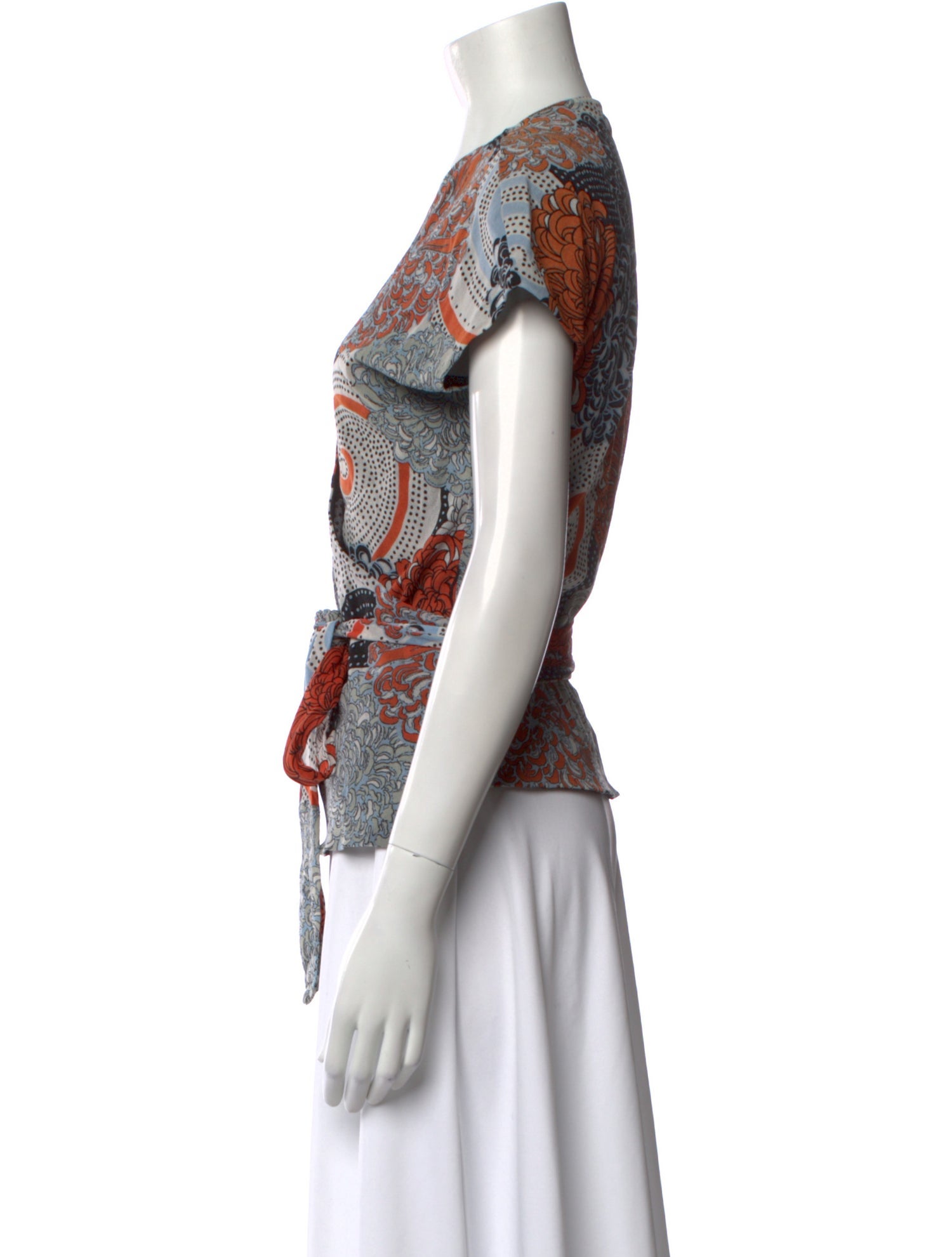 Vivienne Tam Paisley Print V-Neck Blouse