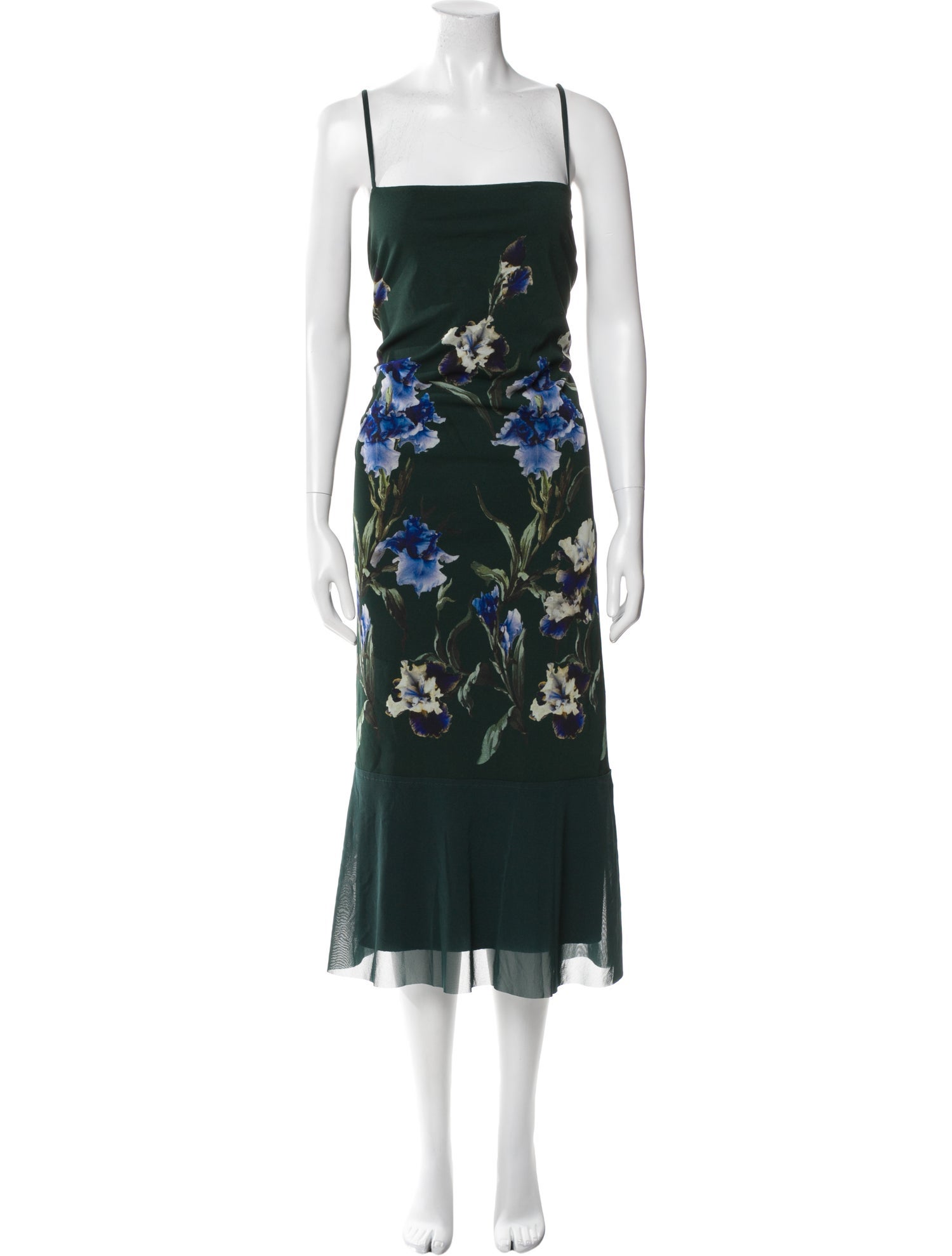 Vivienne Tam Floral Print Midi Length Dress