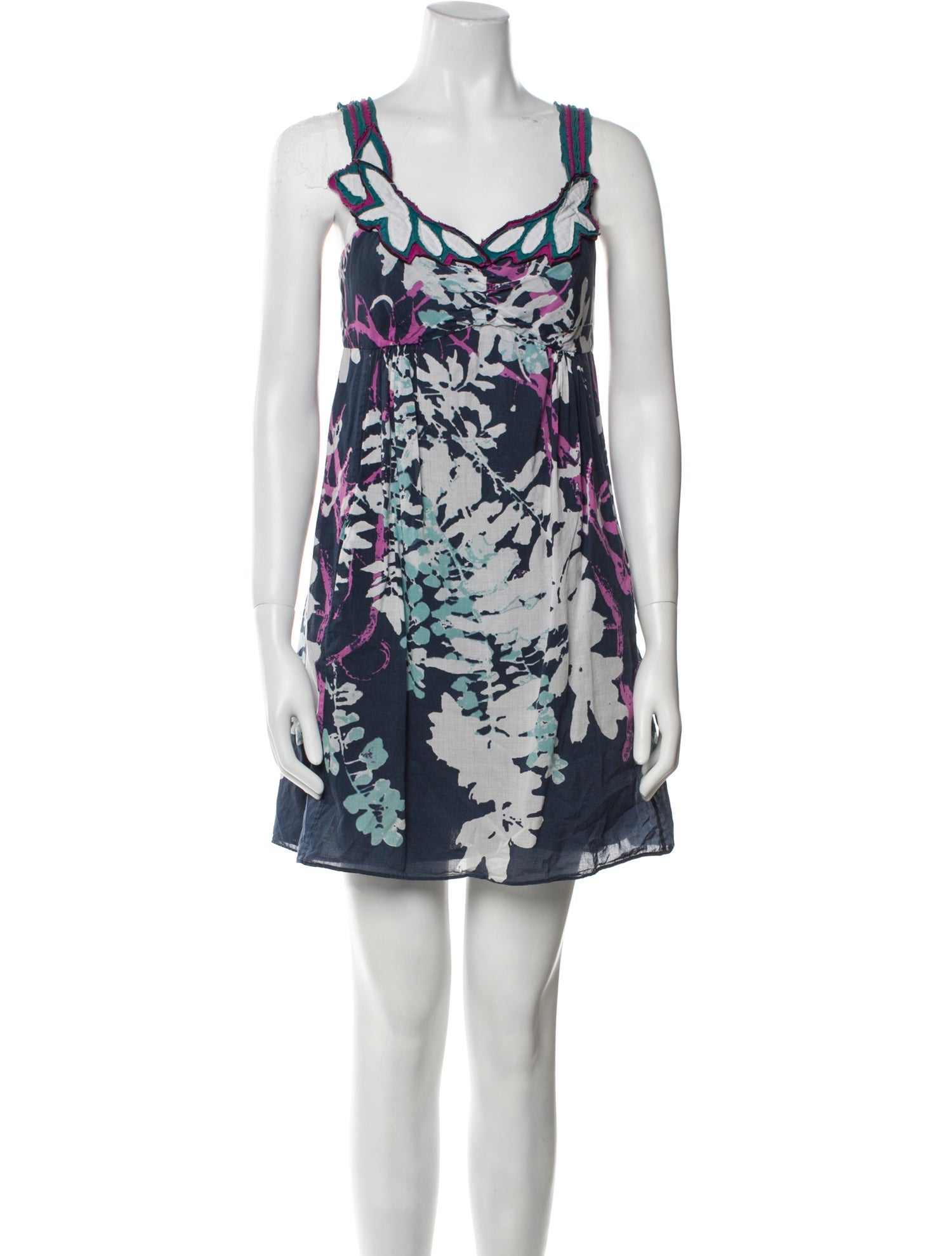 Vivienne Tam Floral Print Mini Dress