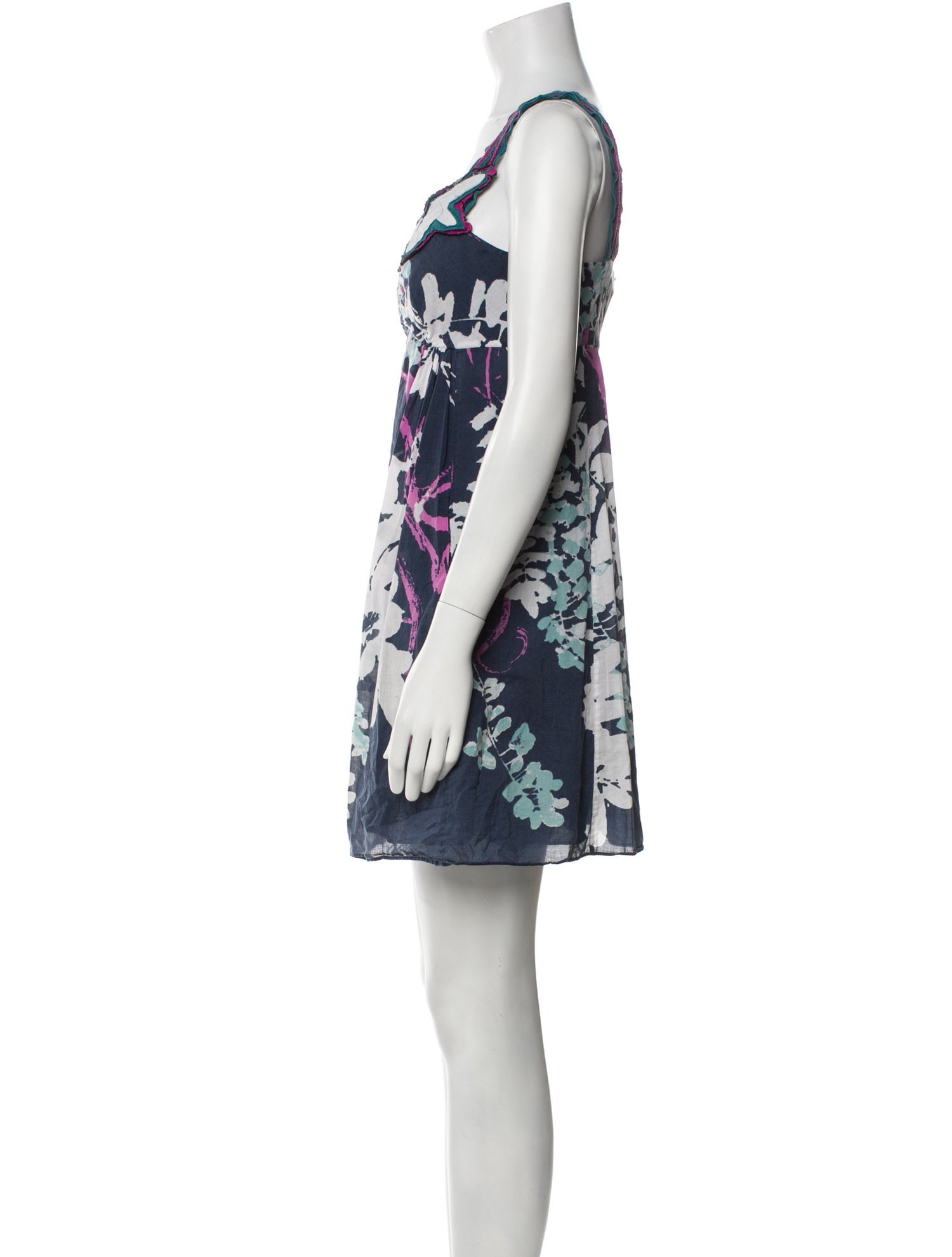 Vivienne Tam Floral Print Mini Dress