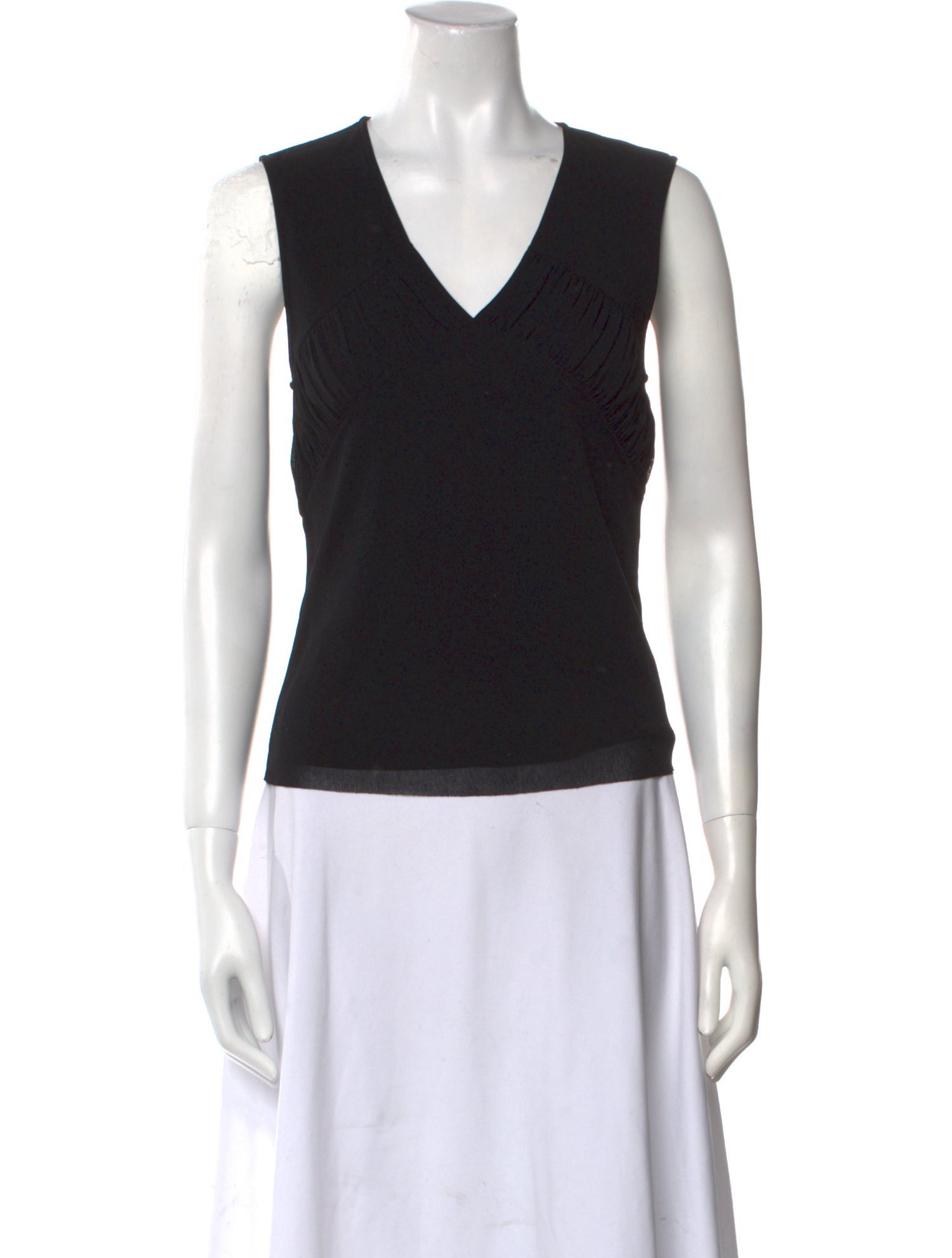 Vivienne Tam V-Neck Sleeveless Top