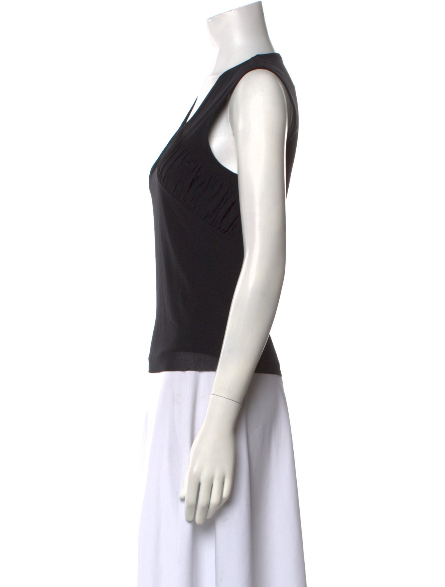 Vivienne Tam V-Neck Sleeveless Top
