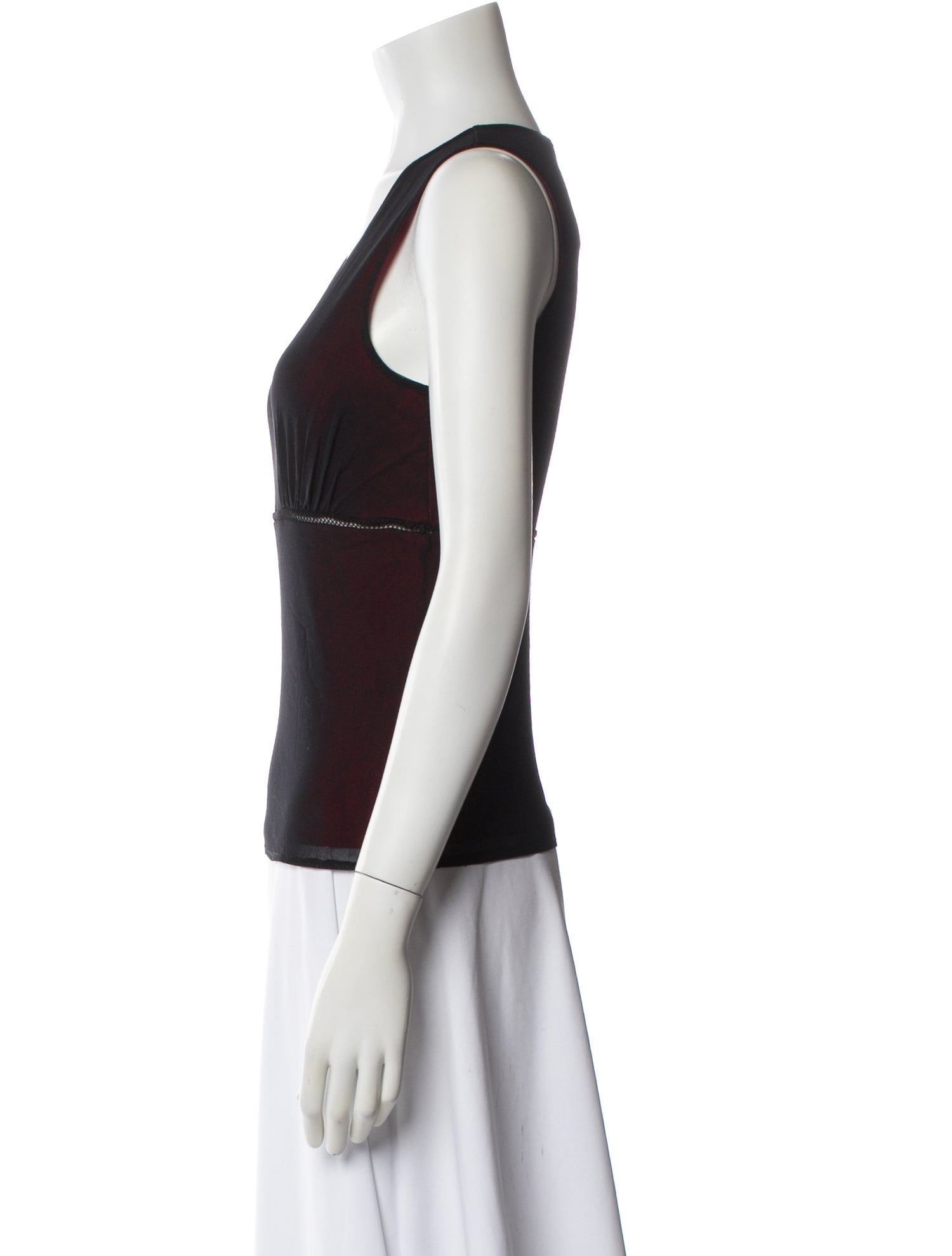 Vivienne Tam V-Neck Sleeveless Top