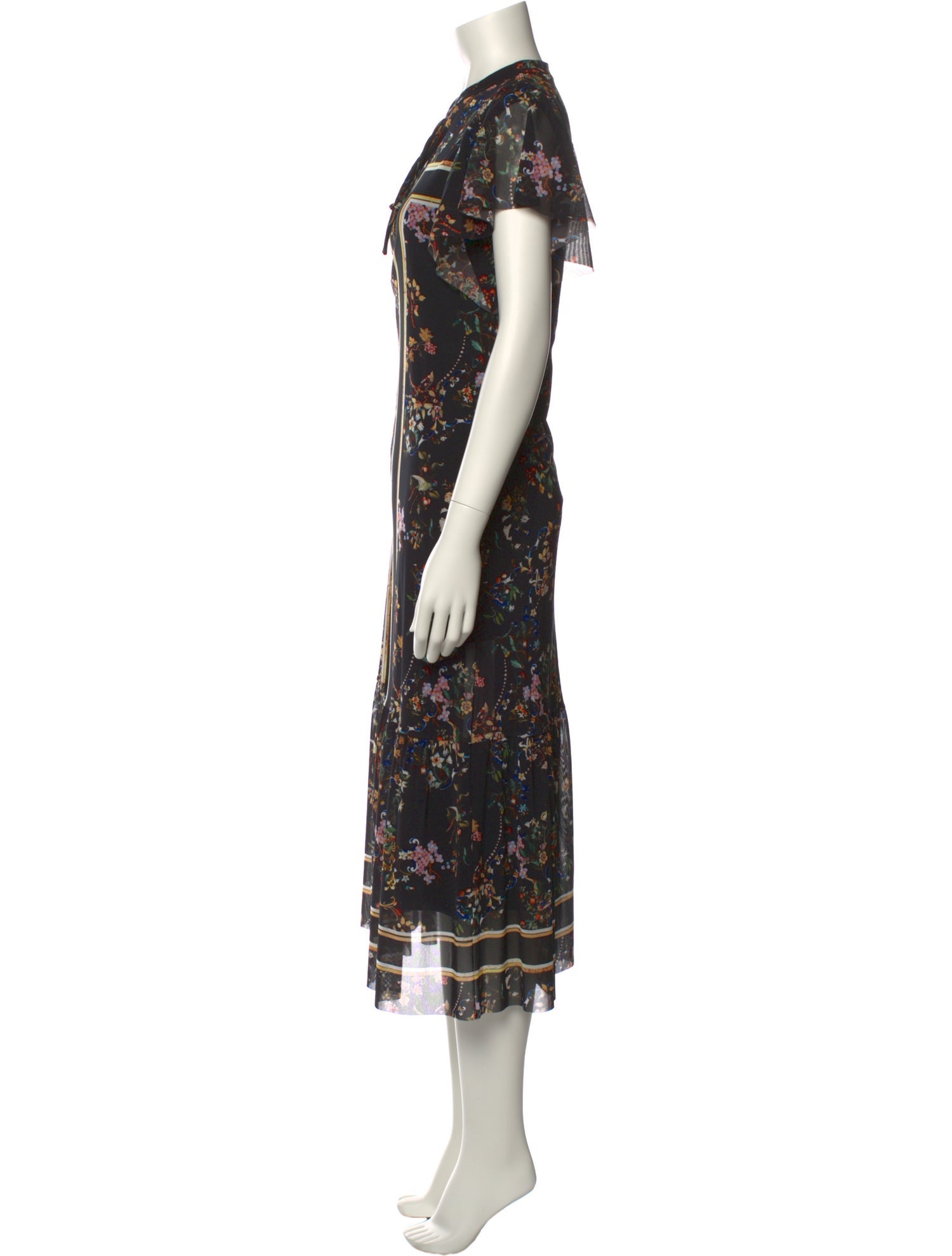 Vivienne Tam Floral Print Long Dress